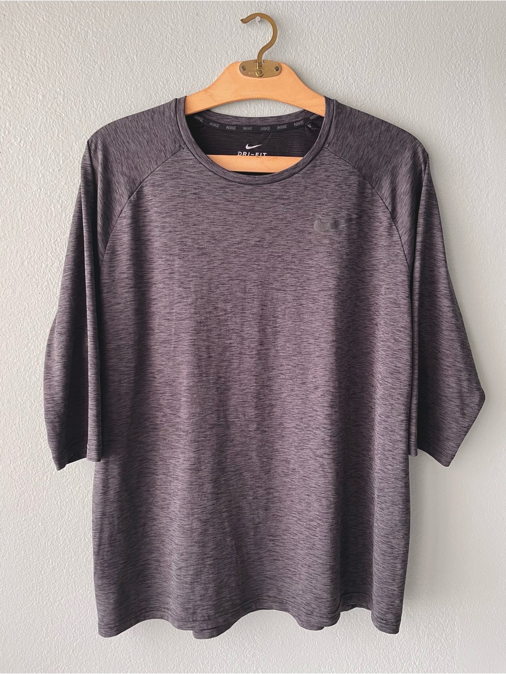 🌱5/$25🌱 Nike | Dri-Fit Dark Gray 3/4 Sleeve Athletic Tee